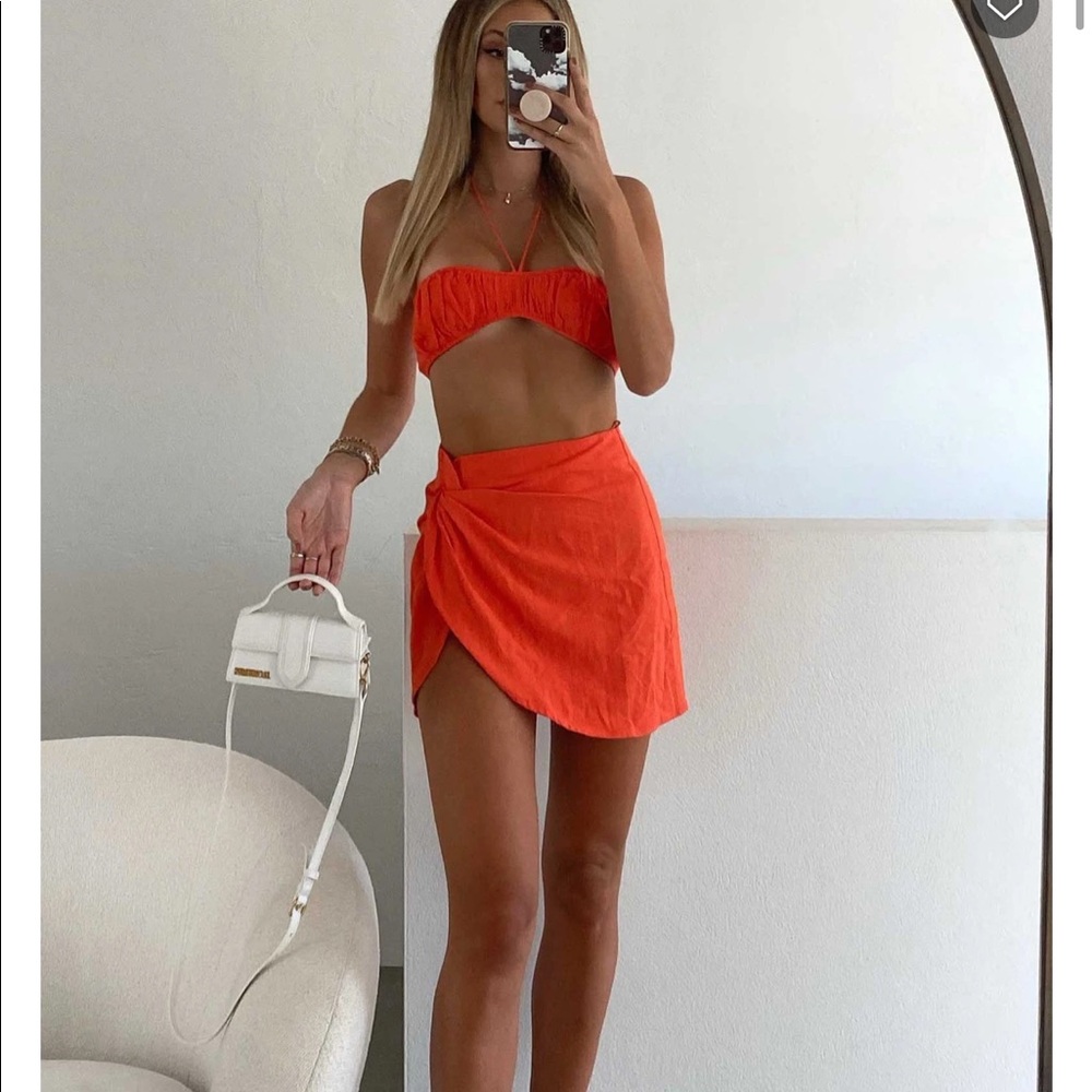 Whitefox boutique sunset view orange matching set